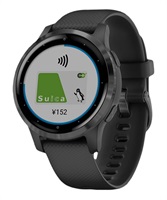 GARMIN ガーミン vivoactive 4S 010-02172-17 時計 GPS スマートウォッチ JJ K3(17BlackSlate-F)