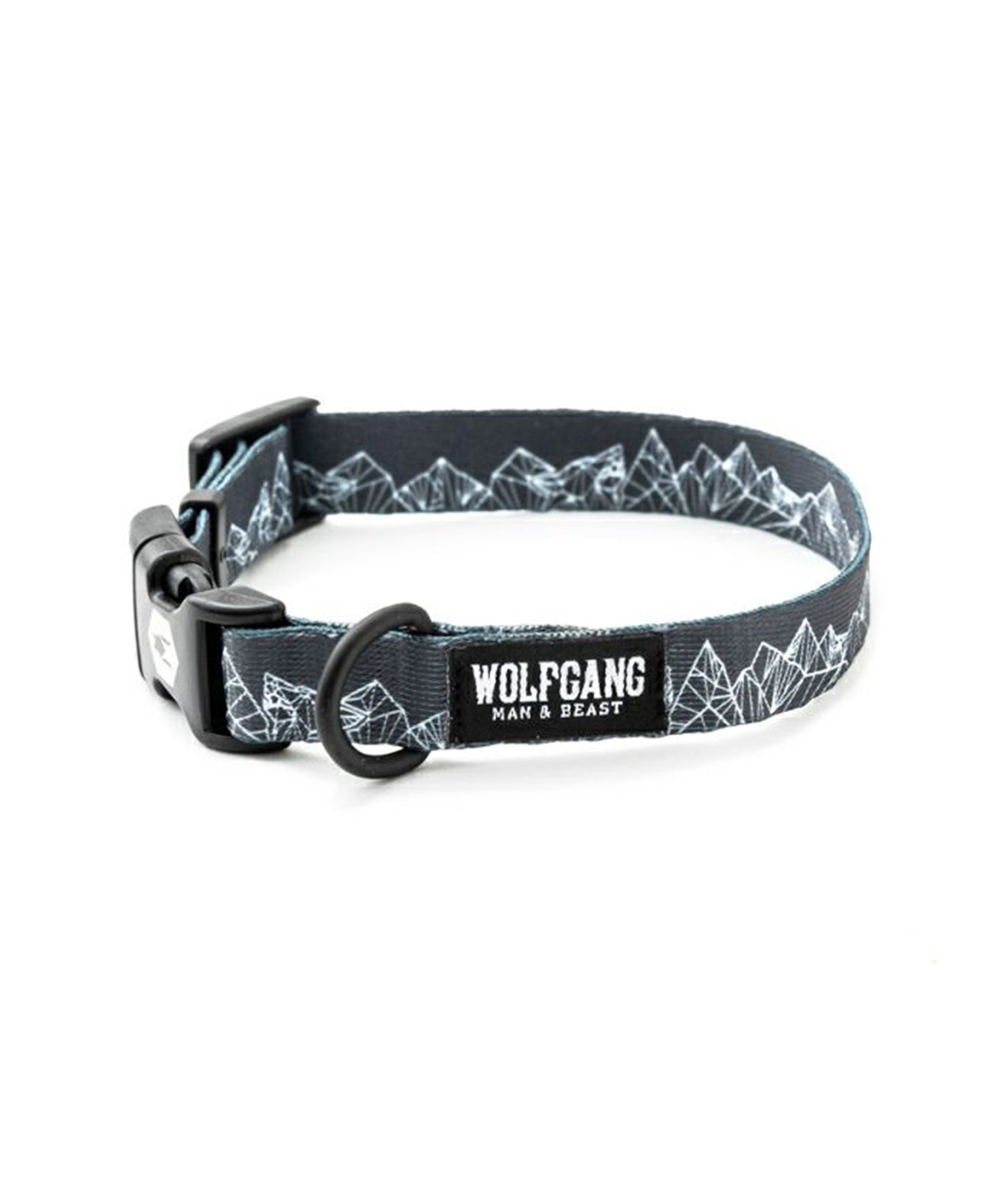 WOLFGANG ウルフギャング 犬用 首輪 WolfMountain Collar Mサイズ 小型犬用 中型犬用 ウルフマウンテン カラー グレー系 WC-002-83(GY-M)