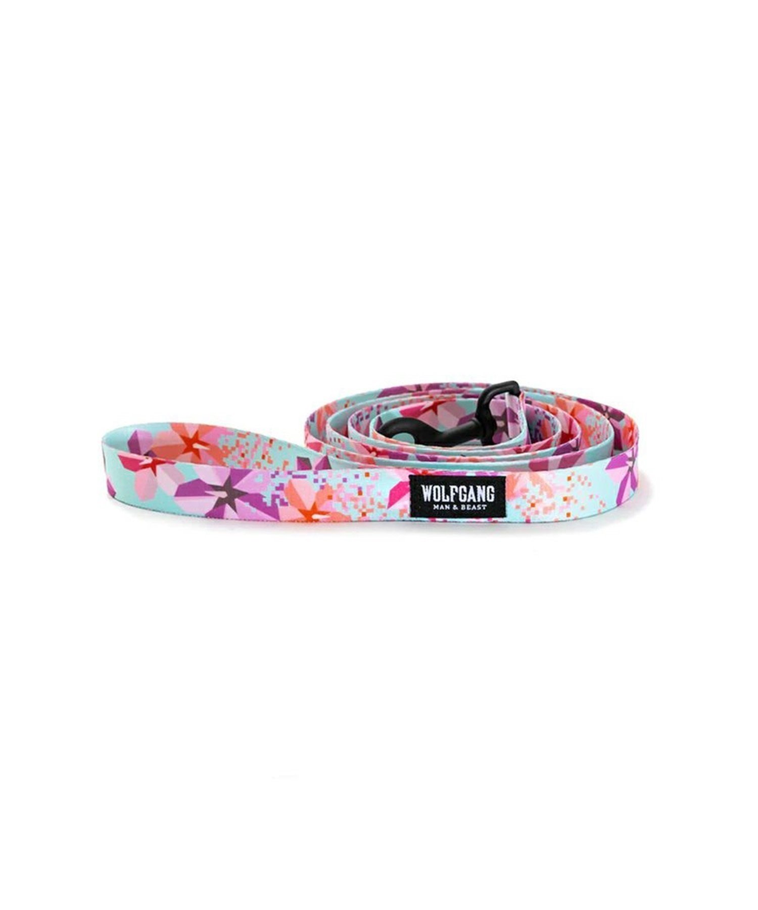 WOLFGANG ウルフギャング 犬用 リード DigiFloral Leash Sサイズ 小型犬用 デジフローラル リーシュ ピンク系 WL-001-96(PK-S)