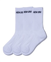 NEW ERA ニューエラ SOCKS CREW 3PAIRS 12674027 ソックス II E14(WHI-F)