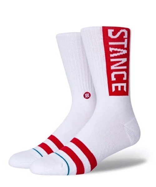 STANCE スタンス OG M556D17OGG メンズ レディース ユニセックス ソックス 靴下 JJ ムラサキスポーツ G12(WHITERED-S)