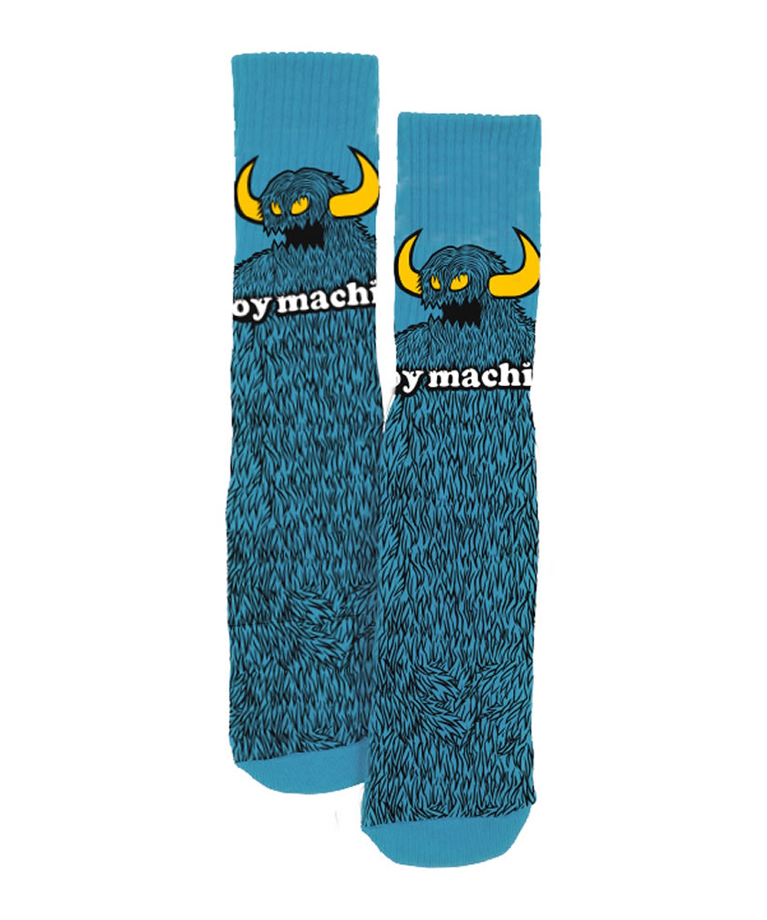 TOY MACHINE/トイマシーン ソックス 靴下 FURRY MONSTER SOCK BLUE P1018-BL(BLUE-FREE)