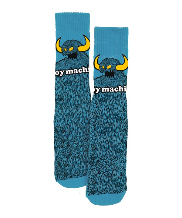 TOY MACHINE/トイマシーン ソックス 靴下 FURRY MONSTER SOCK BLUE P1018-BL