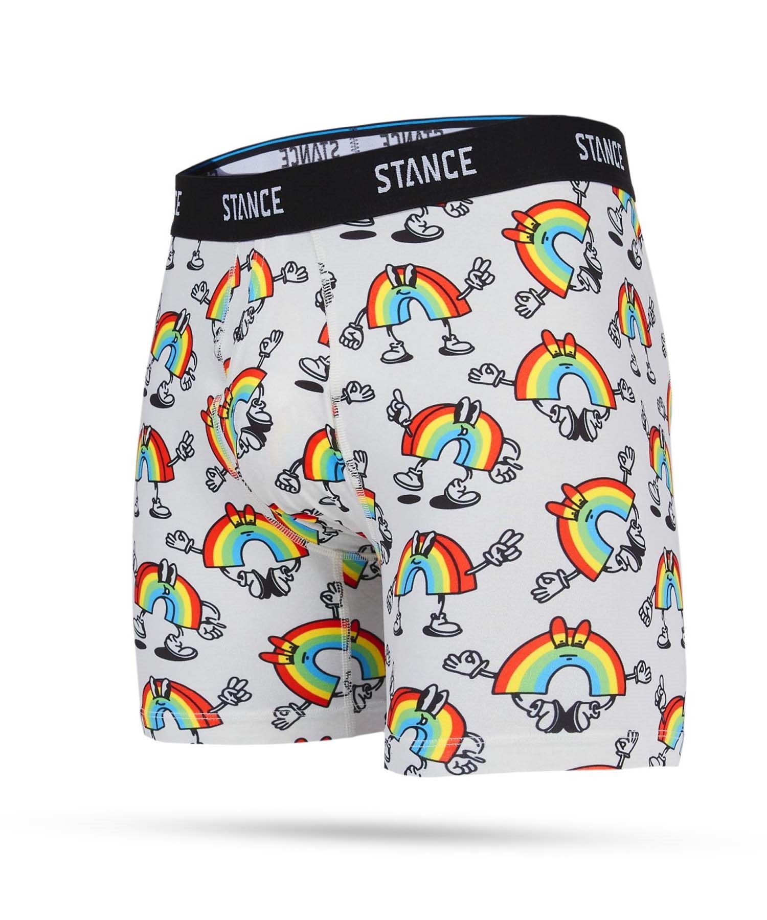 STANCE スタンス メンズ ボクサーパンツ VIBEON POLYESTER BLEND BOXER BRIEF M803A24VIB(RAINB-S)