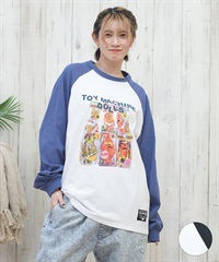 TOY MACHINE トイマシーン 長袖 Tシャツ レディース ロンT オーバーサイズ ラグラン MTMPFLT11 ムラサキスポーツ限定