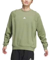 adidas アディダス メンズ トレーナー ルーズシルエット ユニセックス 裏起毛 KWX97(GR/BK-S)