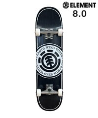 ELEMENT エレメント スケートボード コンプリートセット 完成品 8inch SEAL JAPAN(BLK-8inch)