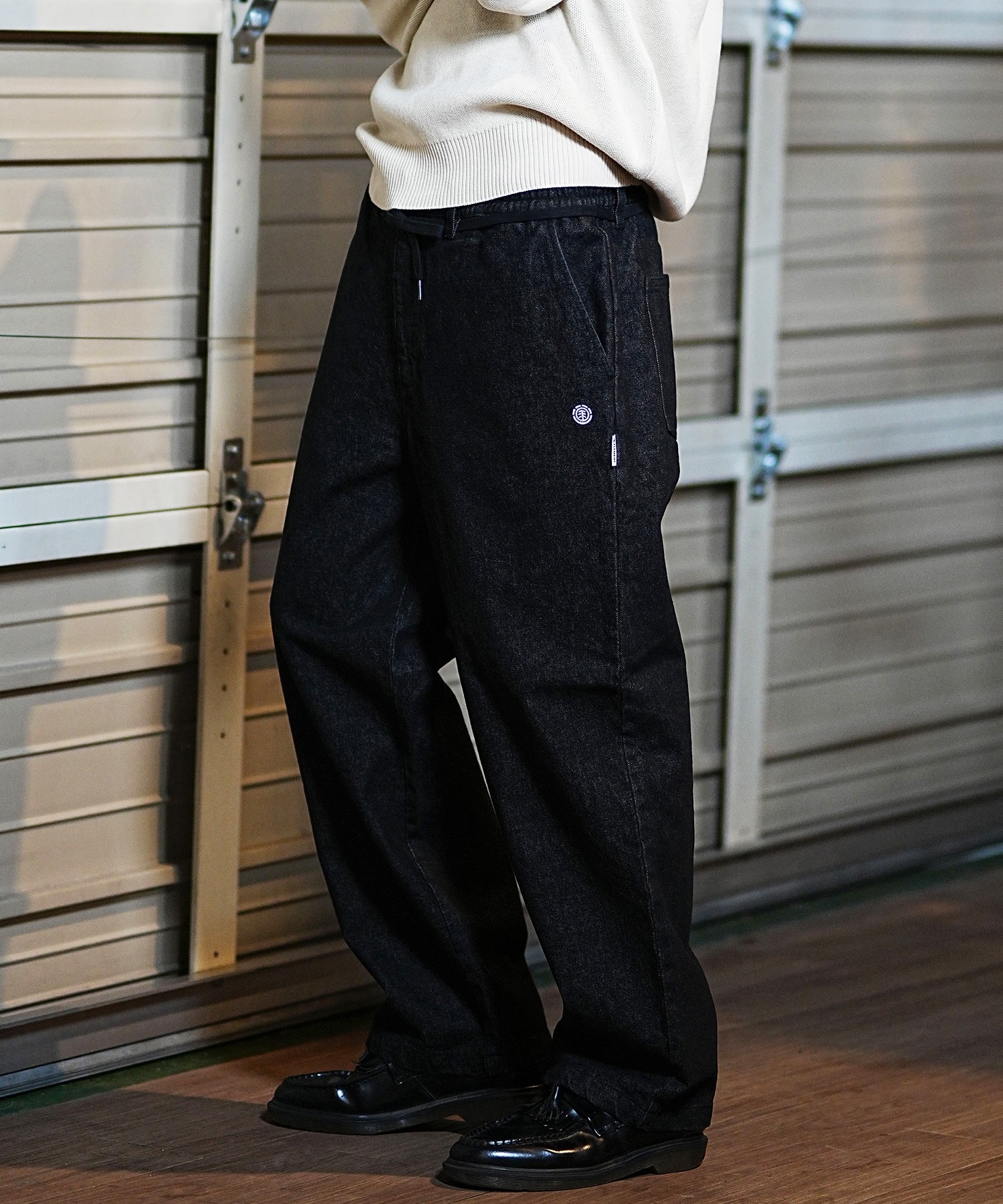 ELEMENT エレメント ロングパンツ デニム メンズ ワイドシルエット SHOD PANTS HAMMER BE022-703(BDM-M)