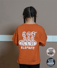 ELEMENT エレメント Tシャツ キッズ 長袖 ロンT バックプリント BE026-064