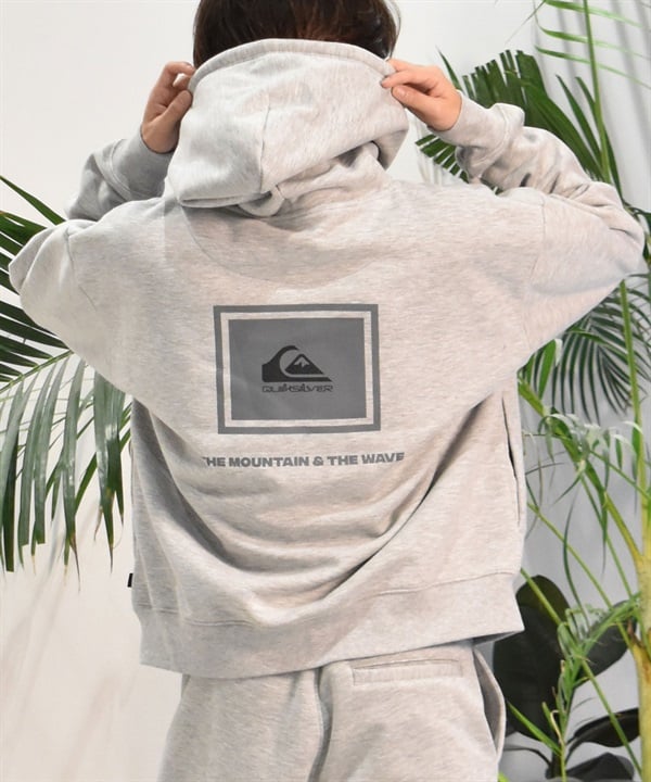 QUIKSILVER クイックシルバー プルオーバー パーカー メンズ ボンディング バックプリント 撥水 防風 保温 QPO244605M ムラサキスポーツ限定