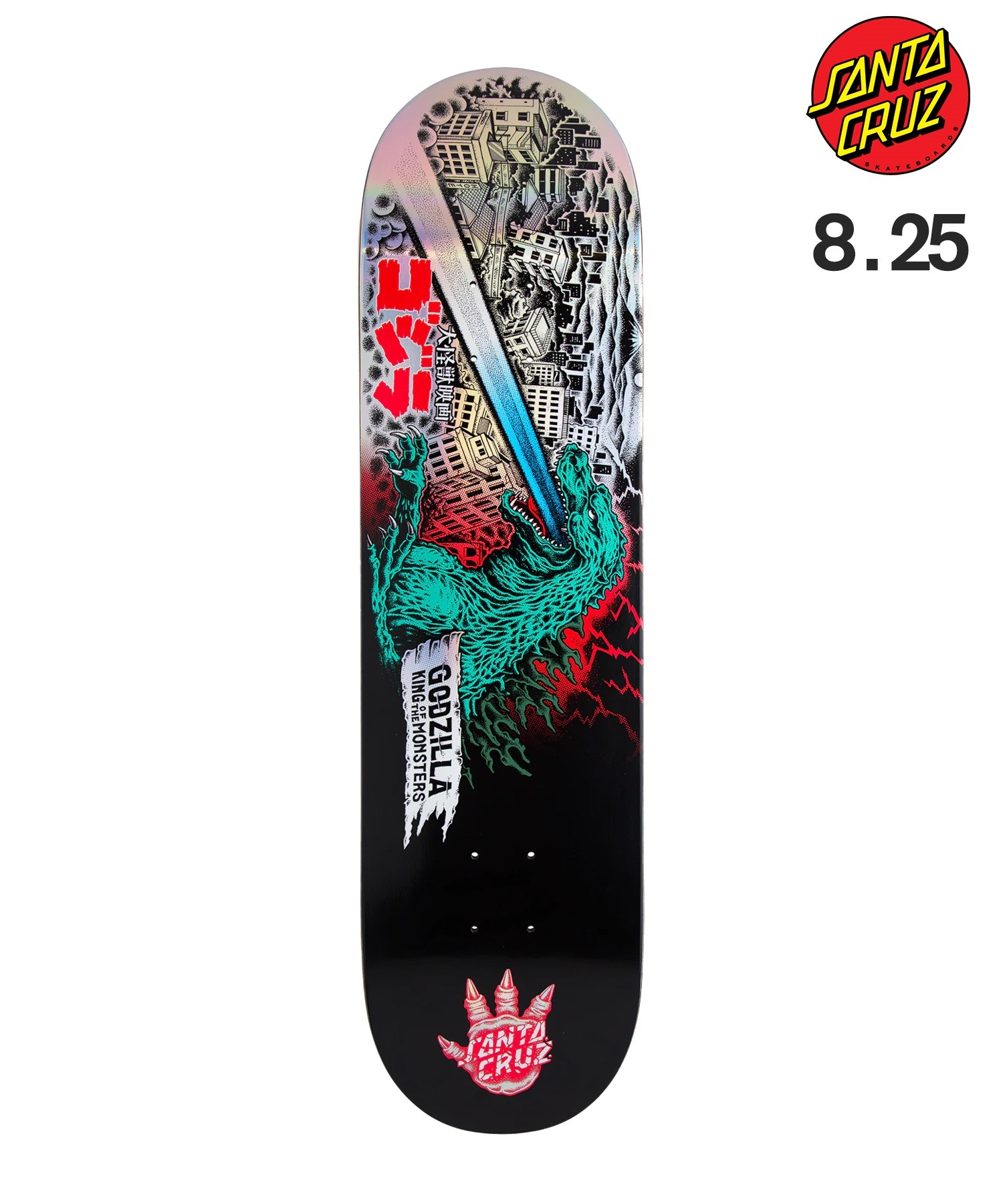 SANTA CRUZ×GOZILLA サンタクルーズ×ゴジラ スケートボード デッキ  GODZILLA OBRRIEN REAPER 8.25 ムラサキスポーツ(ONECOLOR-8.25inch)