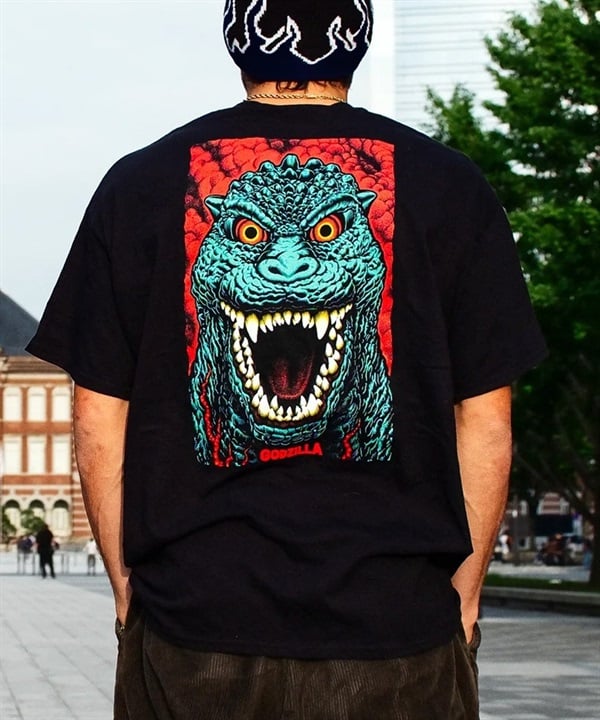 SANTACRUZ サンタクルーズ × GODZILLA ゴジラ コラボレーション 半袖 Tシャツ メンズ レディース ユニセックス バックプリント 510245401