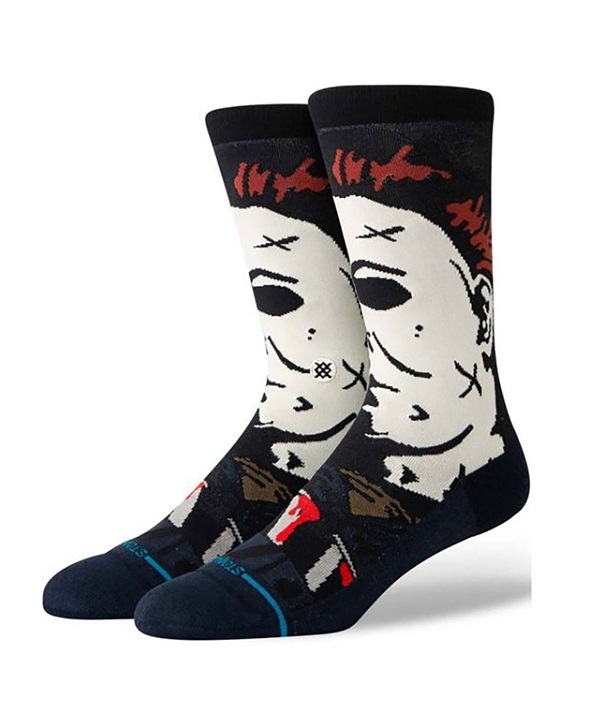 STANCE スタンス ソックス 靴下 MICHAEL MYERS CREW マイケル・マイヤーズ HORROR SET ホラーセット コラボモデル A545C24MIC#NVY