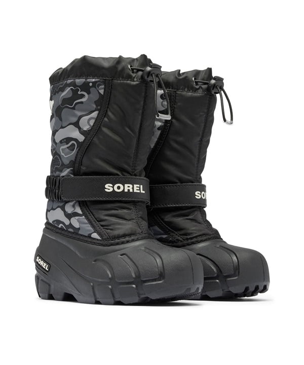 SOREL ソレル ブーツ キッズ 防水 ウインターブーツ YOUTH FLURRY BOOT PRINT ユースフルーリーブーツ プリント NY5195