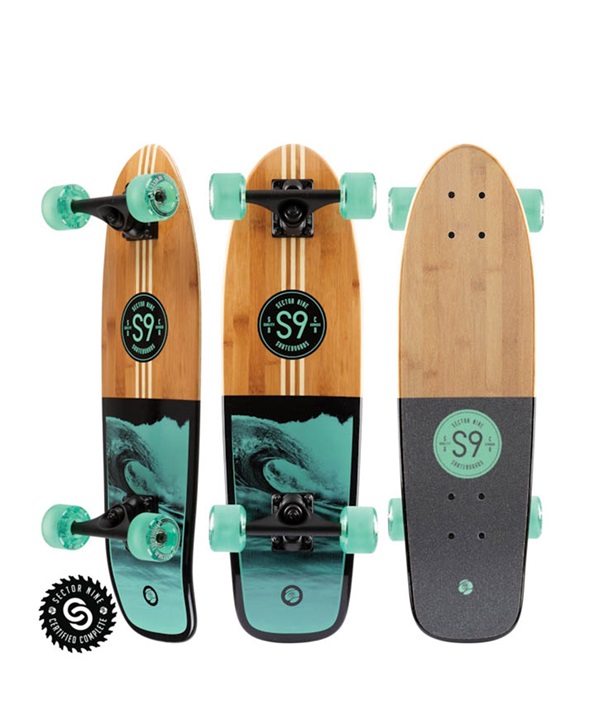 SECTOR9 セクターナイン ロング スケートボード コンプリート 26.5inch BAMBOO SERIES