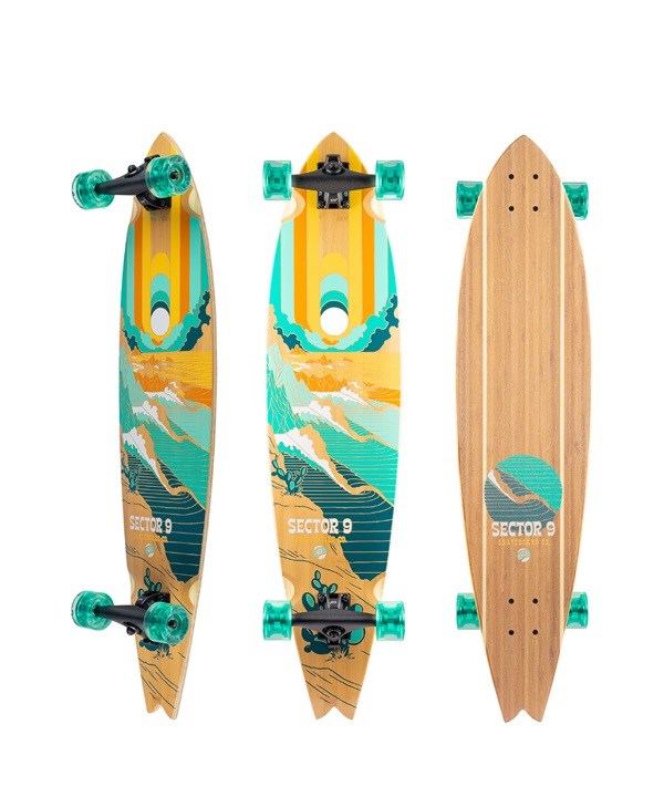 SECTOR9 セクターナイン ロング スケートボード コンプリート OFFSHORE  BAJA 39.5inch