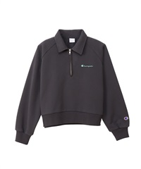 CHAMPION チャンピオン ハーフジップ スウェット トレーナー レディース ワンポイント CW-A009