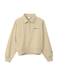 CHAMPION チャンピオン ハーフジップ スウェット トレーナー レディース ワンポイント CW-A009