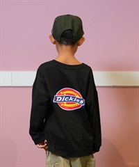 Dickies ディッキーズ Tシャツ キッズ 長袖 ロンT バックプリント 80753600 ムラサキスポーツ限定(80BK-130cm)