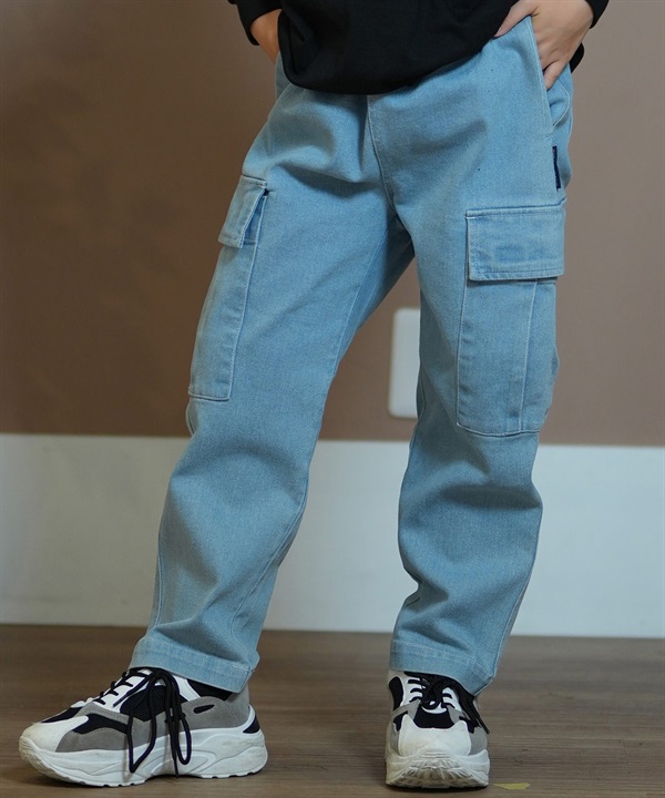 DC ディーシー ボトムス キッズ ロングパンツ ワイドカーゴパンツ ストレッチ 24 KD WIDE CARGO PANT YPT244520