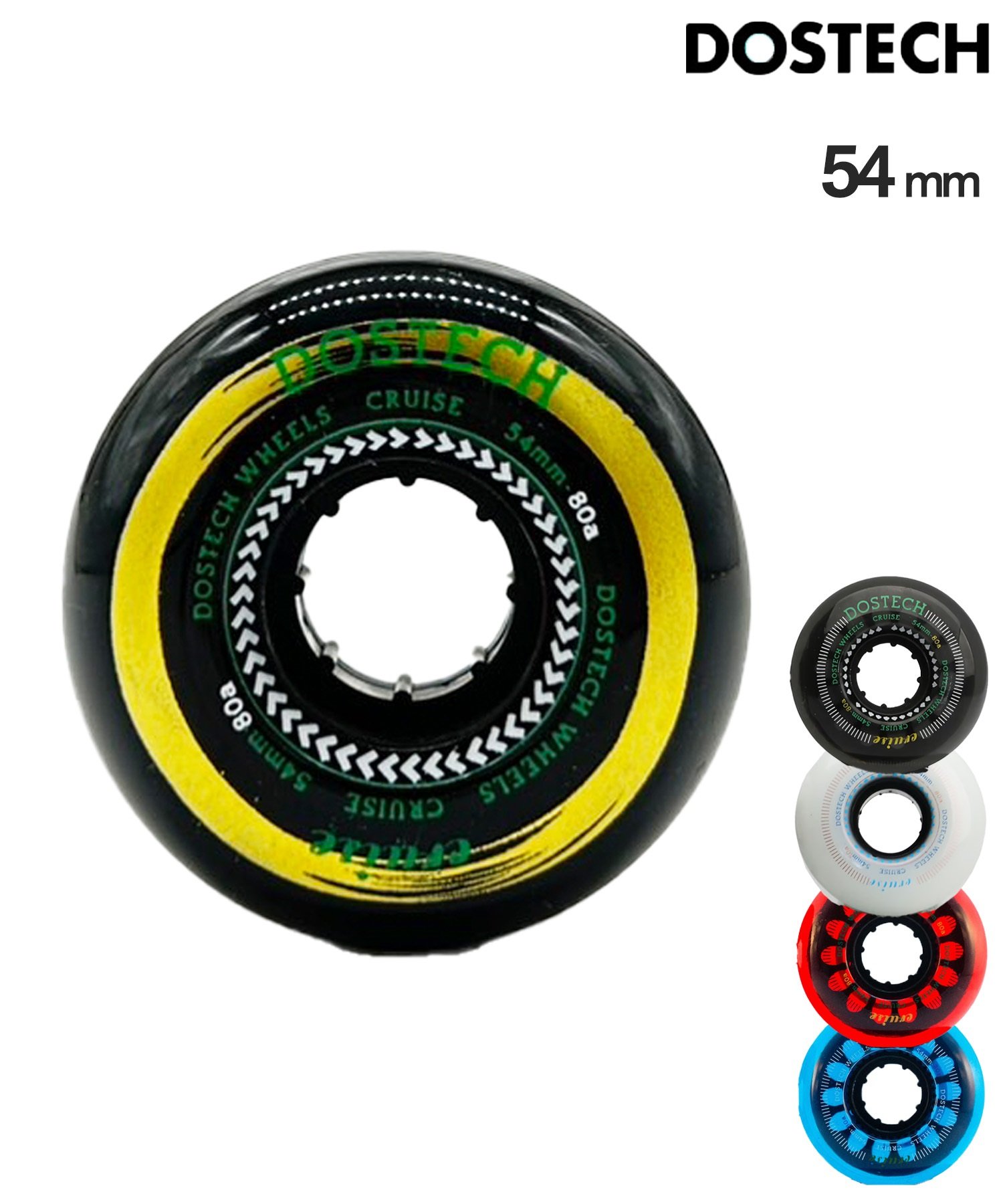 DOSTECH ドステック スケートボード ウィール  CRUISE WHEEL 54ｍｍ ムラサキスポーツ(SMK-54)