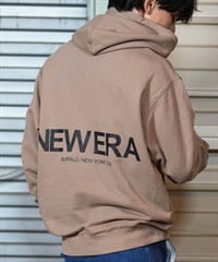 NEW ERA ニューエラ パーカー メンズ プルオーバー ロゴ バックプリント 14324634(BR/BK-M)