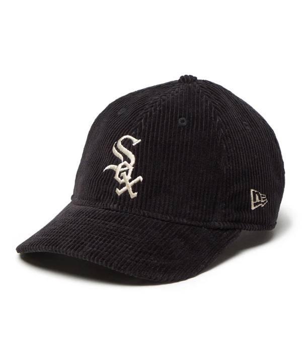 NEW ERA ニューエラ キャップ 帽子 キッズ Youth 9TWENTY MLB Corduroy コーデュロイ シカゴ・ホワイトソックス ブラック 14325217