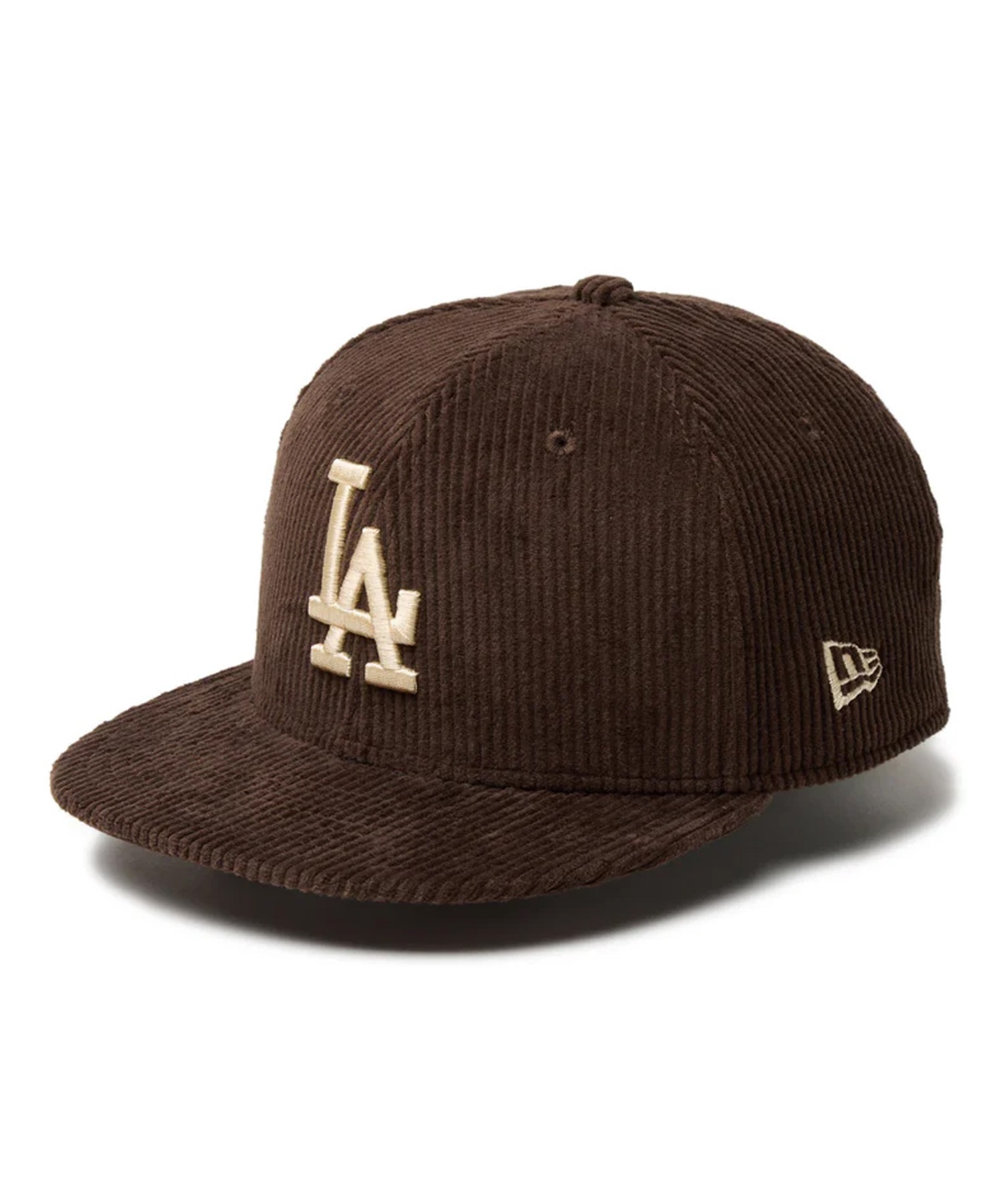 NEW ERA ニューエラ キャップ 帽子 キッズ Youth 9FIFTY MLB Corduroy コーデュロイ ロサンゼルス・ドジャース ダークブラウン 14325162(DBRN-YOUTH)