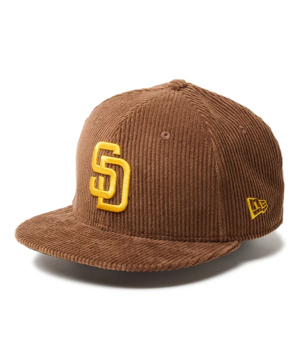 NEW ERA ニューエラ キャップ 帽子 キッズ Youth 9FIFTY MLB Corduroy サンディエゴ・パドレス キャメル 14325159