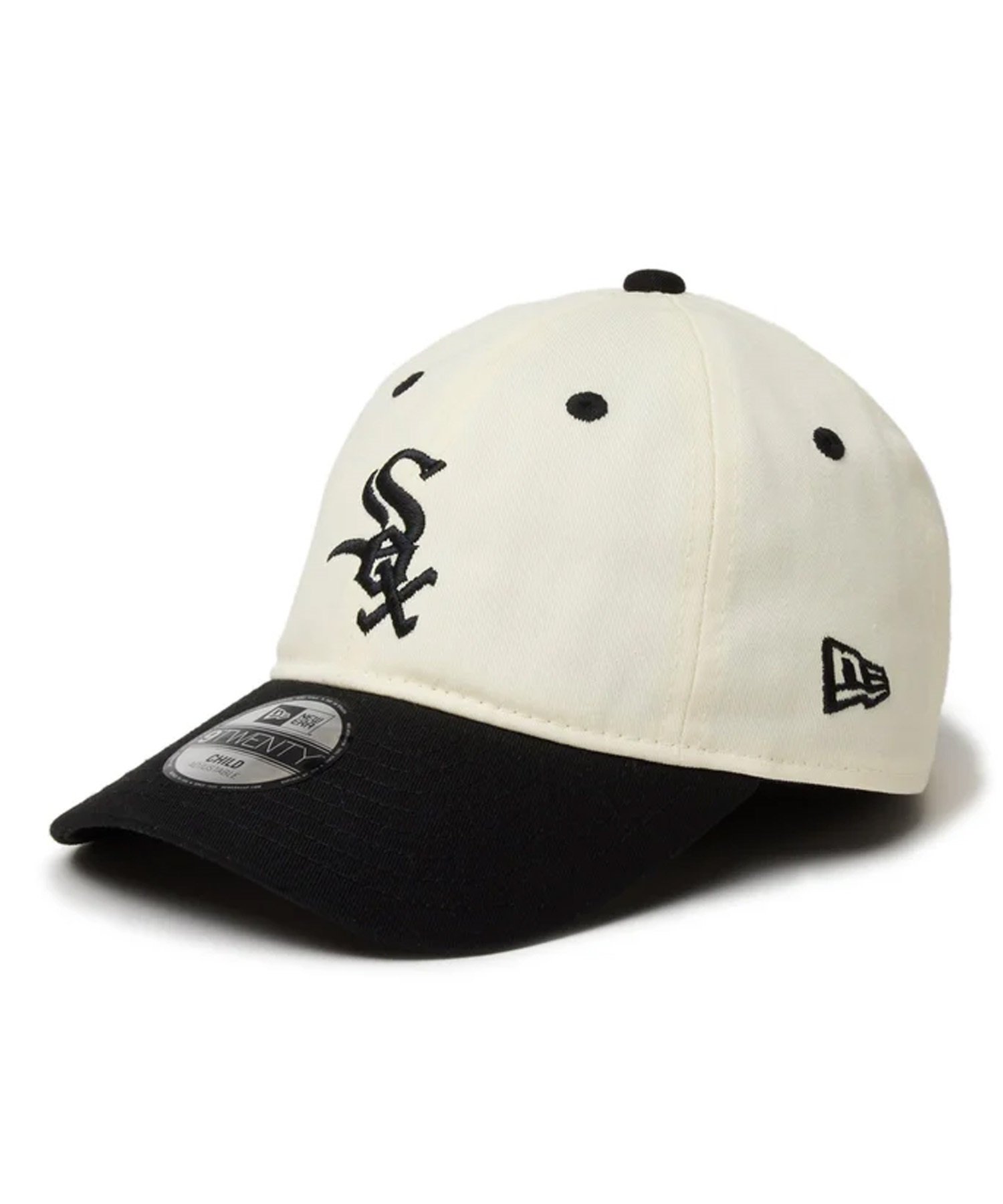 NEW ERA ニューエラ キャップ 帽子 キッズ Child 9TWENTY MLB 2-Tone シカゴ・ホワイトソックス クローム  ブラックバイザー 14325292 帽子｜ムラサキスポーツオンラインストア 通販