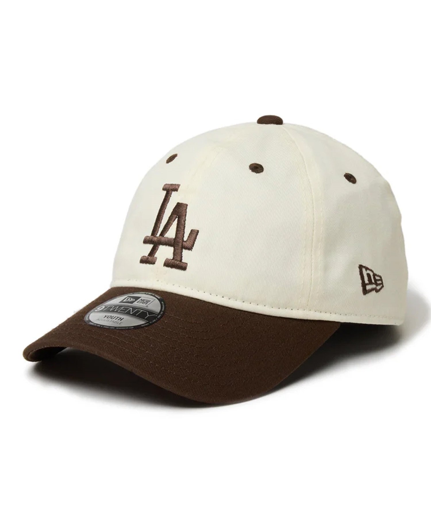 NEW ERA ニューエラ キャップ 帽子 キッズ Youth 9TWENTY MLB 2-Tone ロサンゼルス・ドジャース クローム  ブラウンバイザー 14325237 帽子｜ムラサキスポーツオンラインストア 通販