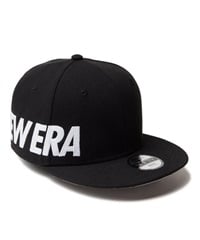 NEW ERA ニューエラ キャップ 帽子 キッズ Youth 9FIFTY Essential エッセンシャル チェーンステッチ ワードマークロゴ ブラック 14325163(BK-YOUTH)