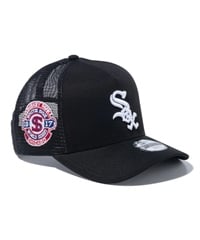NEW ERA ニューエラ キャップ キッズ 帽子 Youth 9FORTY A-Frame トラッカー MLB Side Patch シカゴ・ホワイトソックス ブラック 14111919