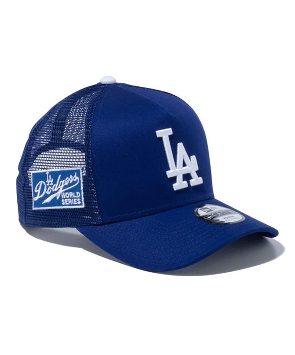 NEW ERA ニューエラ キャップ キッズ 帽子 Youth 9FORTY A-Frame トラッカー MLB Side Patch ロサンゼルス・ドジャース ダークロイヤル 14111915