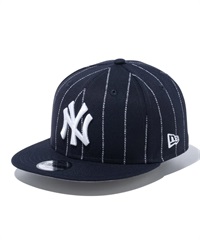 NEW ERA ニューエラ キッズ キャップ 帽子 Youth 9FIFTY MLB Text Stripe ニューヨーク・ヤンキース ネイビー 14111882