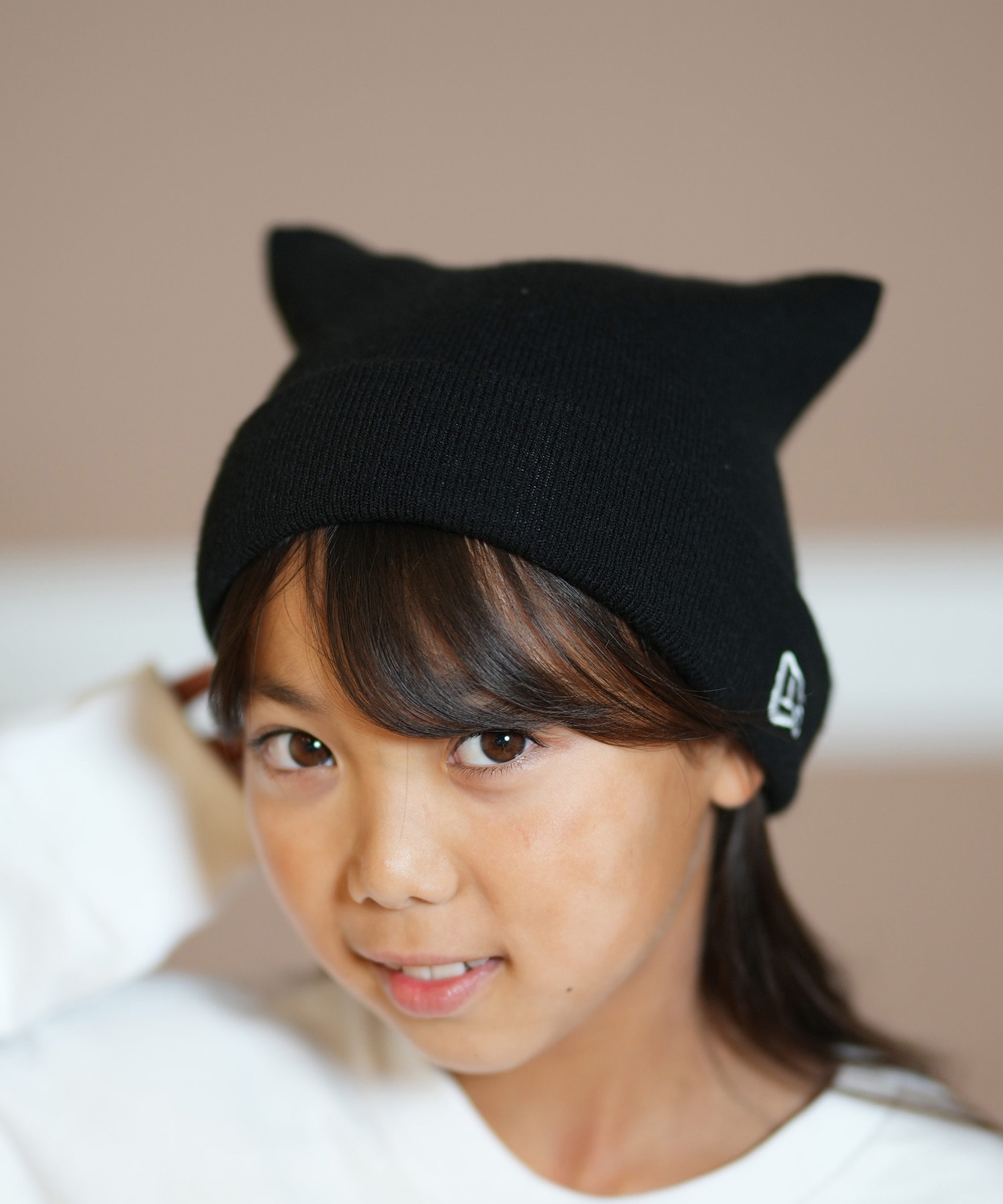 NEW ERA ニューエラ ビーニー キッズ ニットキャップ ニット帽 帽子 猫耳 Kid's スクエアニット ブラック 14325259  帽子｜ムラサキスポーツオンラインストア 通販