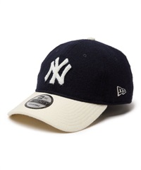 NEW ERA/ニューエラ 9TWENTY Melton メルトン ニューヨーク・ヤンキース ネイビー オフホワイトバイザー 14307597 キャップ(NV/WT-FREE)