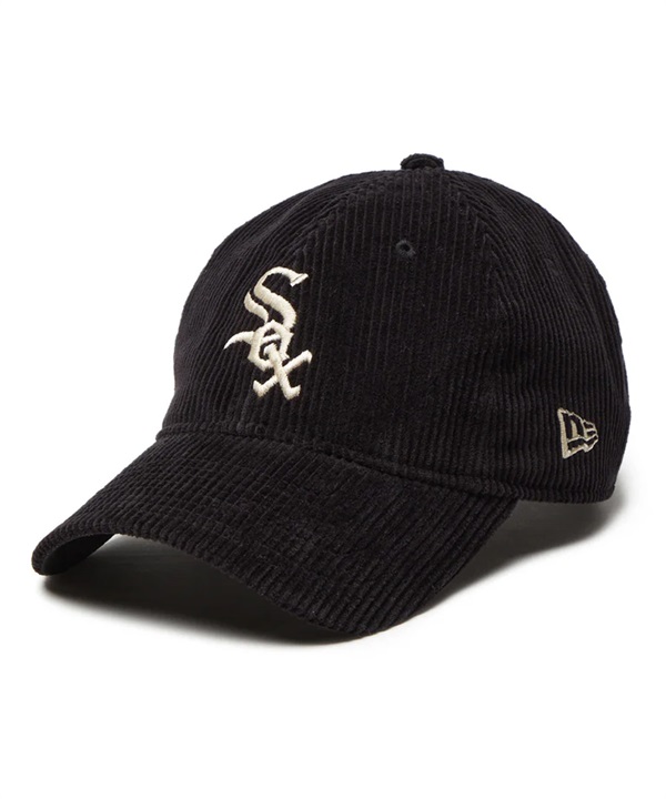 NEW ERA ニューエラ キャップ 帽子 9TWENTY MLB Corduroy コーデュロイ シカゴ・ホワイトソックス ブラック 14307652