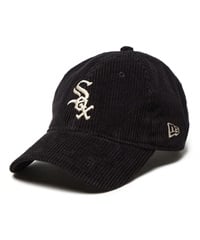 NEW ERA ニューエラ キャップ 帽子 9TWENTY MLB Corduroy コーデュロイ シカゴ・ホワイトソックス ブラック 14307652(BK-FREE)