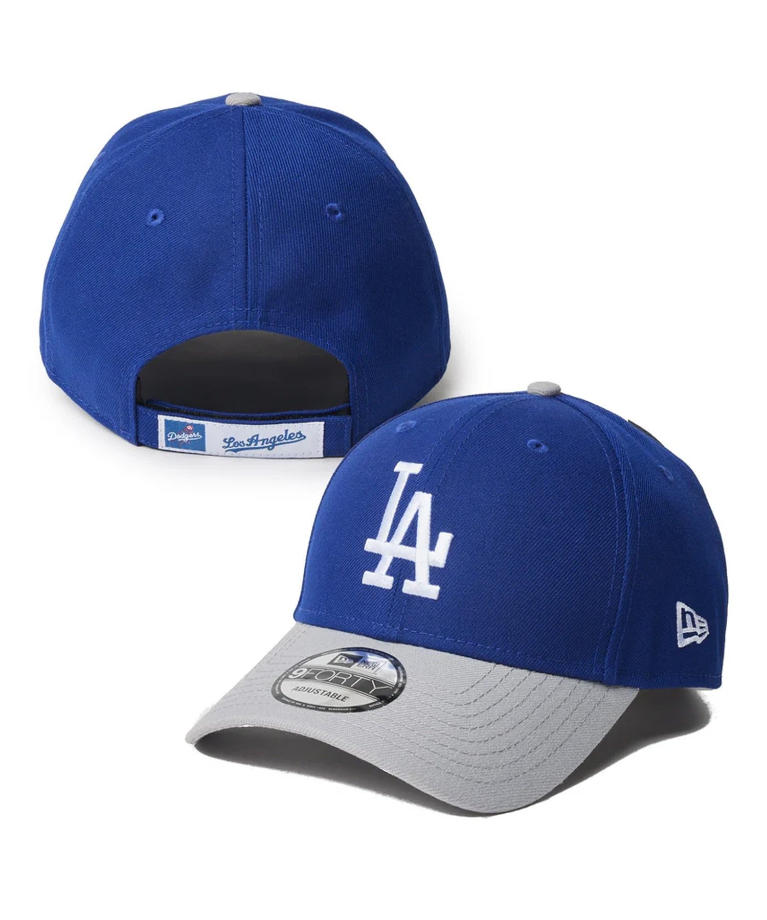 NEW ERA ニューエラ キャップ 帽子 9FORTY MLB Color Custom ロサンゼルス・ドジャース ダークロイヤル グレーバイザー 14307469(BL/GY-FREE)