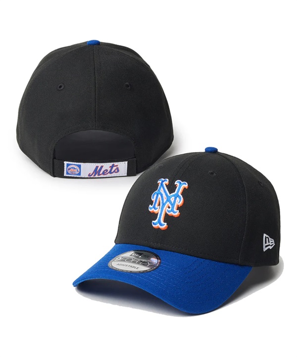 NEW ERA ニューエラ キャップ 帽子 9FORTY MLB Color Custom ニューヨーク・メッツ ブラック ライトロイヤルバイザー 14307468