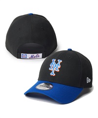 NEW ERA ニューエラ キャップ 帽子 9FORTY MLB Color Custom ニューヨーク・メッツ ブラック ライトロイヤルバイザー 14307468(BK/BL-FREE)