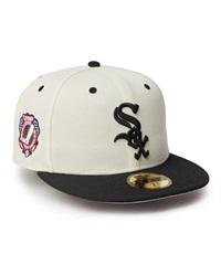 NEW ERA ニューエラ キャップ 帽子 59FIFTY MLB Wool Visor シカゴ・ホワイトソックス クローム ブラックバイザー 14307680