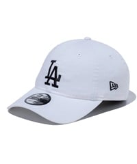 NEW ERA ニューエラ キャップ 帽子 9TWENTY クロスストラップ ウォッシュドコットン ロサンゼルス・ドジャース ホワイト × ブラック 13562185(WHT-FREE)