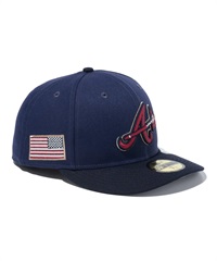 NEW ERA ニューエラ キャップ 帽子 PC 59FIFTY Stars & Stripes アトランタ・ブレーブス ライトネイビー ネイビーバイザー 14109868