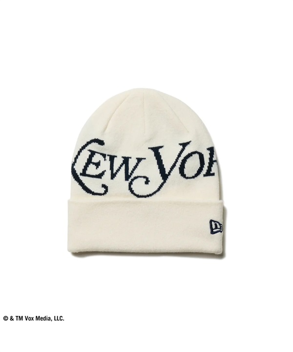 NEW ERA ニューエラ ビーニー ニットキャップ ニット帽 帽子 ベーシック カフニット New York Magazine オフホワイト 14350644