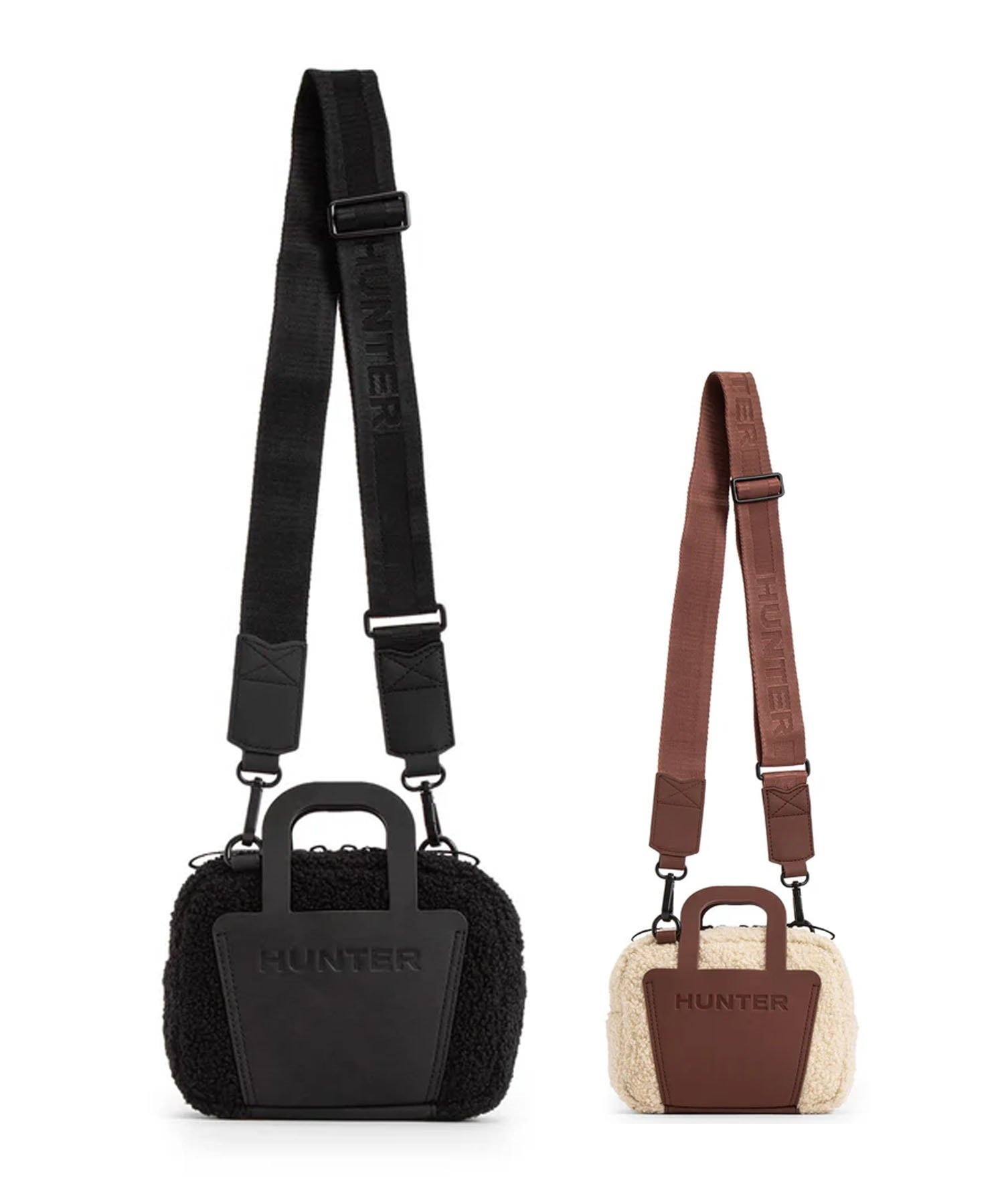 HUNTER ハンター ショルダーバック ボア BOUCLE MINI CROSSBODY ブークレ ミニ クロスボディ UBX3704PRC(BLK-ONE)