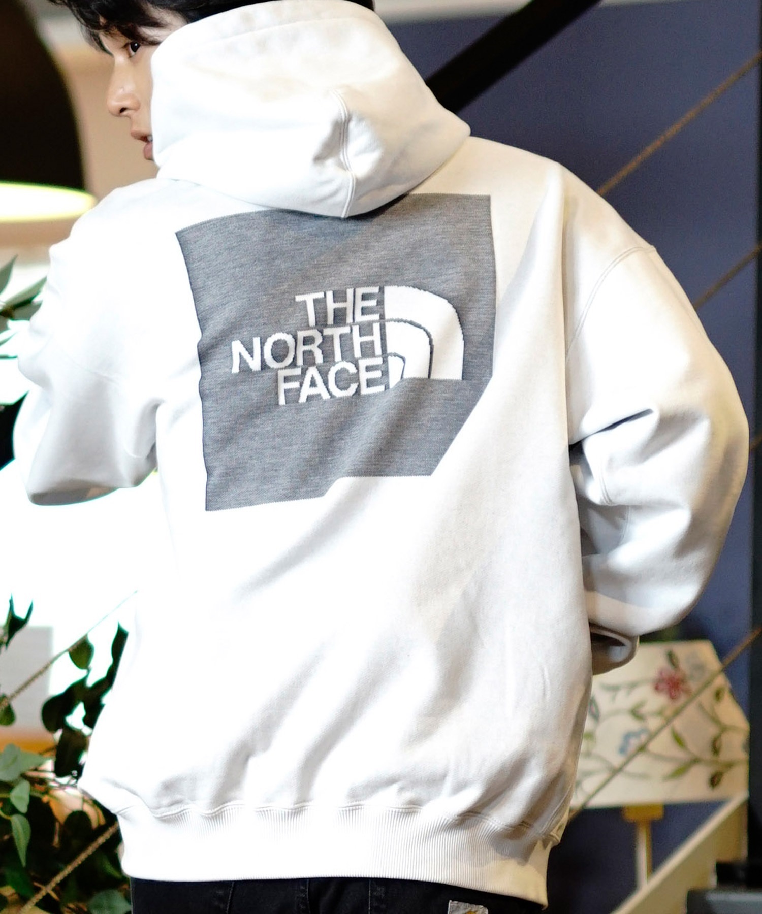 THE NORTH FACE ザ・ノース・フェイス パーカー プルオーバー メンズ バックプリント ジャガードバックスクエアロゴフーディ NT62437(W-M)