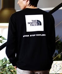 THE NORTH FACE ザ・ノース・フェイス 長袖 Tシャツ メンズ ロンT バックプリント ロングスリーブバックスクエアロゴティー NT82333(K2-S)