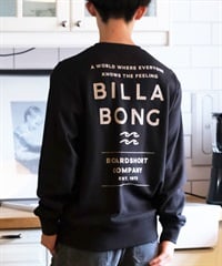 BILLABONG ビラボン トレーナー クルー メンズ スウェット バックプリント レギュラーフィット 裏毛 DECAF BE012-021